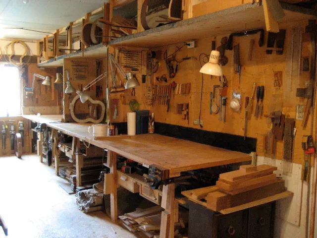 Photograph of the left side of the shop facing towards the front