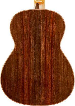 Redwood classical guitar back